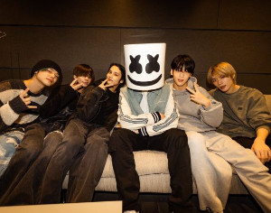 Популярный диджей Marshmello объединился с k-pop айдолами TXT