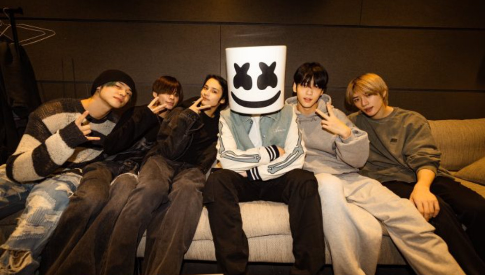 Популярный диджей Marshmello объединился с k-pop айдолами TXT